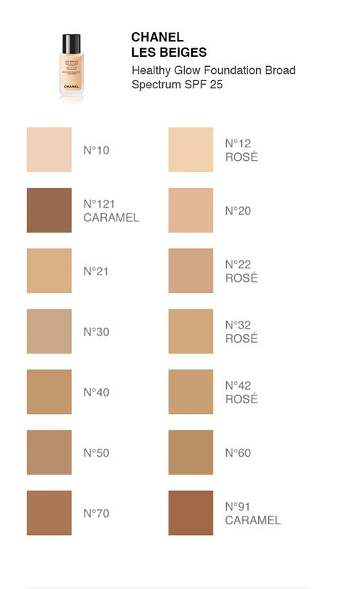 chanel foundation 10 beige|chanel foundation color chart.